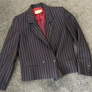 VINTAGE JONES NEW YORK STRIPED BLAZER